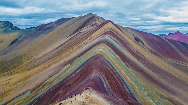 Montagna di colori a Winicunca nella città di Pitumarca