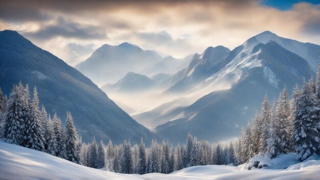 montagna di neve