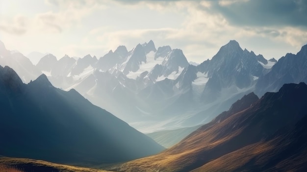 Montagna durante l'inverno