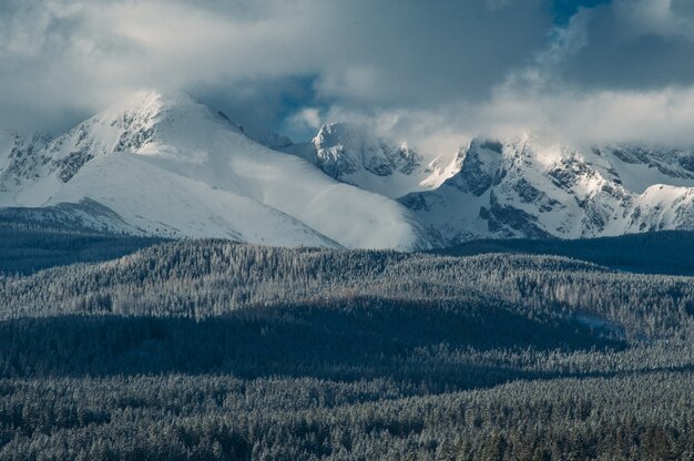 montagna invernale, freddo