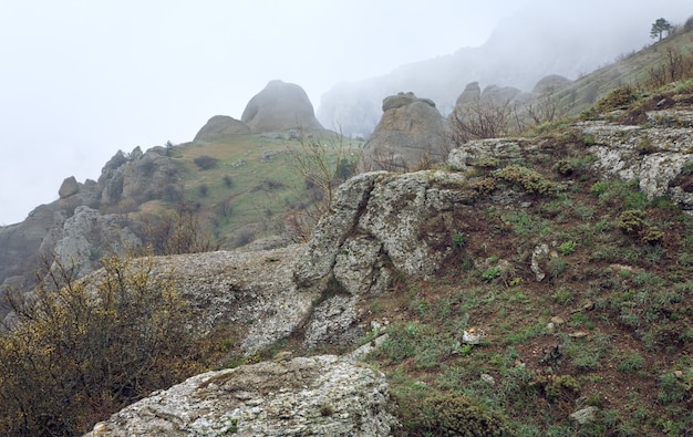 Montagna rocciosa (Monte Demerdzhi, Crimea, Ucraina)