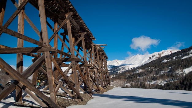 Montagna Rossa e Yankee Girl Mine vicino a Ouray, Colorado.