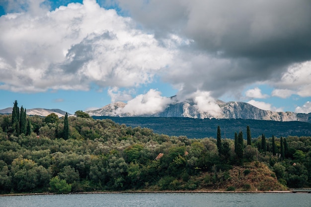 montagne al mattino paesaggio montano della fauna selvatica