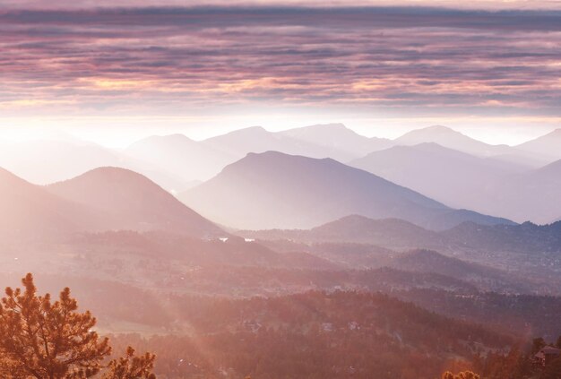 Montagne al tramonto