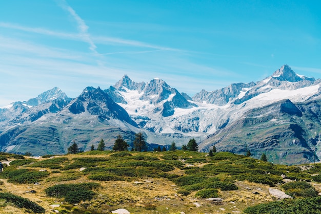 Montagne delle Alpi a Zermatt