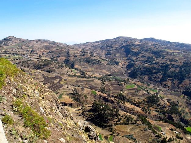 Montagne e valli in Etiopia