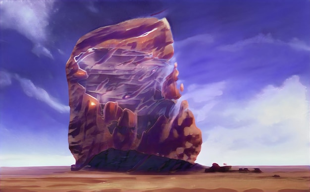 Montagne Fantasy Land Alien Planet Scifi Paesaggio magico effetti diversi