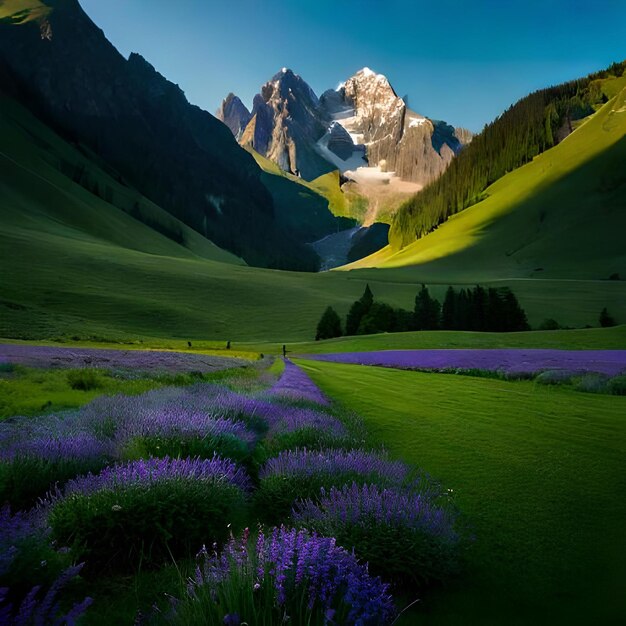 Montagne natura erbe fiori colline pianure valli fiumi alberi neve nuvole e cielo