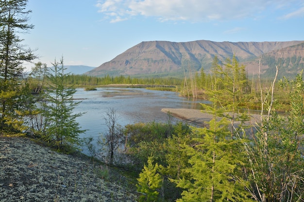 Montagne nelle vicinanze dei laghi di Norilsk