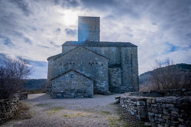 Montana Huesca Aragona Spagna Vista sud-ovest di Santa Maria de Baldos