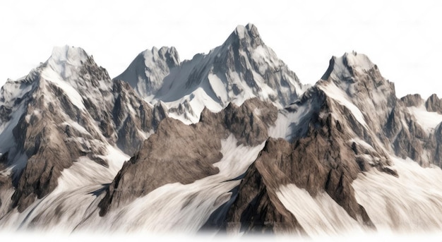 Monte Everest isolato su sfondo bianco