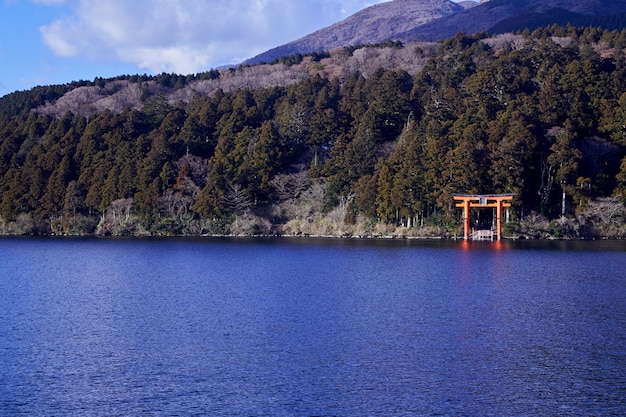 Monte Fuji con il lago Ashi da Hakone.