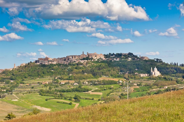 Montepulciano vista città Toscana Italia