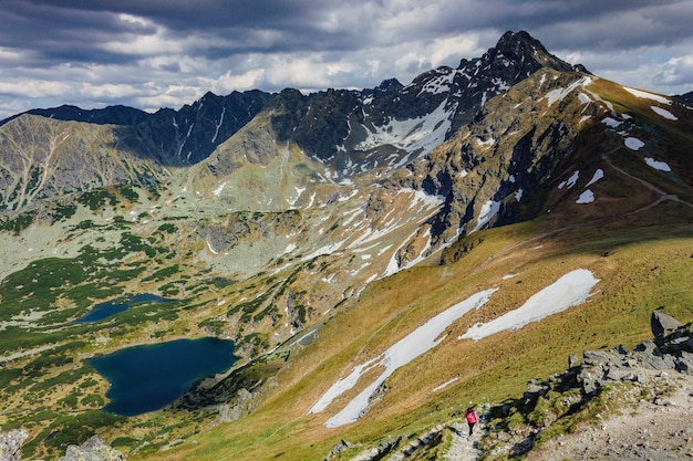 Monti Tatra Parco Nazionale dei Tatra montagne dei Carpazi bella vista del paesaggio