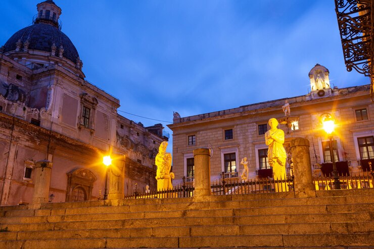 Monumentale Fontana Pretoria in Piazza Pretoria