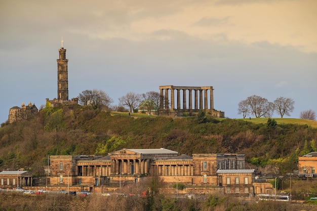 Monumenti su Calton Hill a Edimburgo