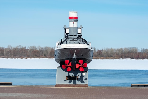 Monumento a una barca militare Nizhny Novgorod