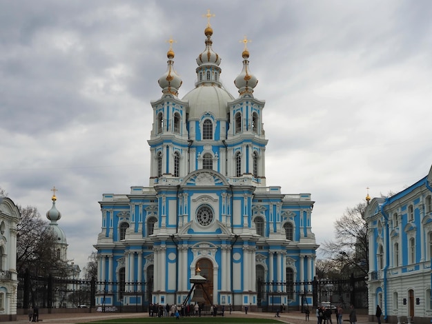 Monumento storico e religioso. Cattedrale della Resurrezione Smolny, San Pietroburgo, Russia.