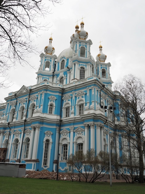 Monumento storico e religioso. Cattedrale della Resurrezione Smolny, San Pietroburgo, Russia.