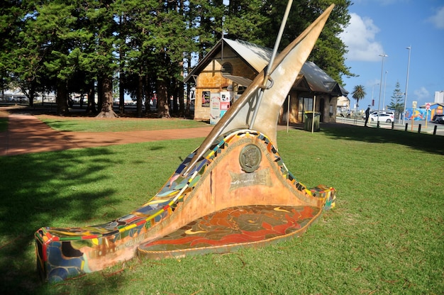 Monumento Vasco da Gama nell'Esplanade parco pubblico di riserva per gli australiani e i viaggiatori stranieri visitano a Marine Terrace Street il 28 maggio 2016 a Perth Australia