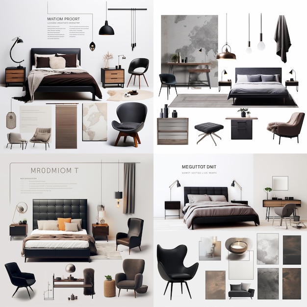 Mood board ispirazione per il design