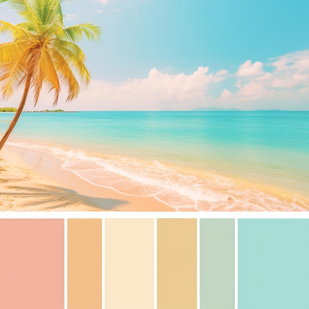 Moodboard costiero di Beach Bliss