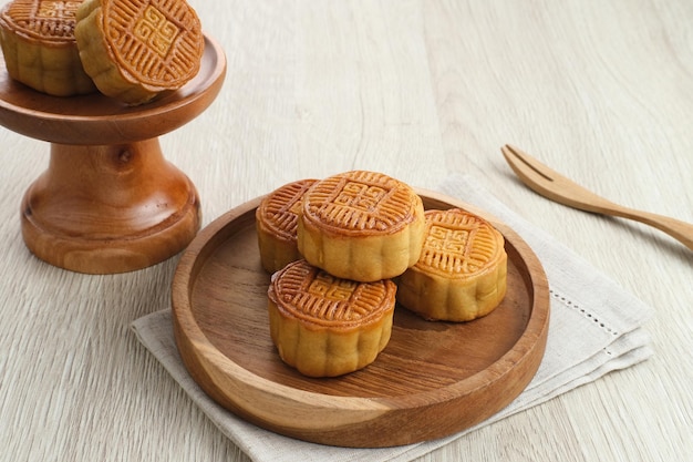 Moon Cake, spuntino tradizionale cinese popolare durante la festa di metà autunno.