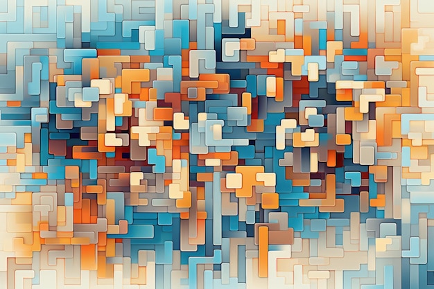 mosaico a gradiente di colore a modello di pixel