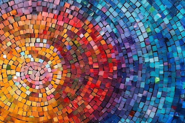 Mosaico di colori vivaci