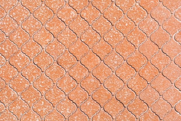 Mosaico in ceramica arancione