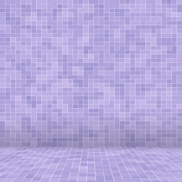 Mosaico quadrato viola brillante per matericità.