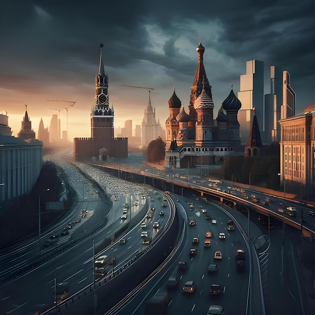 Mosca immagini cinematografiche di Mosca