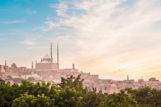 Moschea di Muhammad Ali nel cuore della Cittadella al Cairo, Egitto