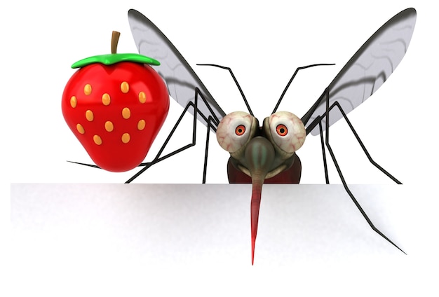 Mosquito 3D illustrazione