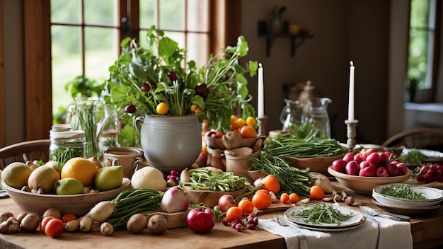 Mostra il viaggio degli ingredienti dal giardino o dal mercato degli agricoltori locali alla cucina della tua fattoria