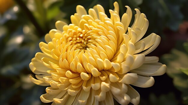 È mostrato un fiore giallo con un disegno a spirale.