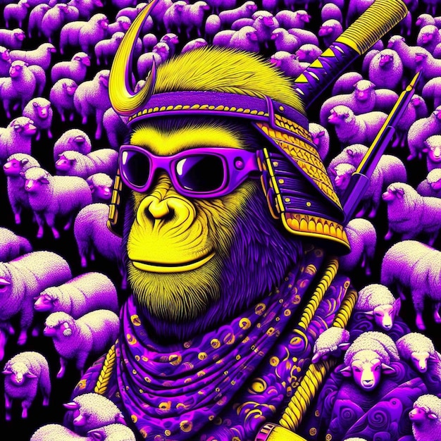 mostro illustrazione gamer avatar gorilla icona animale umanoide scimmia illustrazione scimmia arte