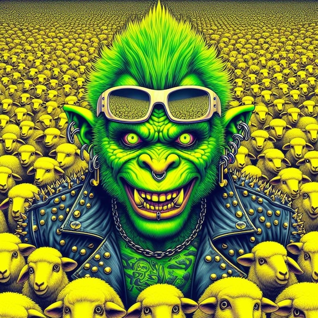 mostro illustrazione gamer avatar gorilla icona animale umanoide scimmia illustrazione scimmia arte