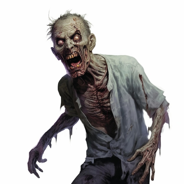 Mostro zombie spaventoso Diavolo di Halloween
