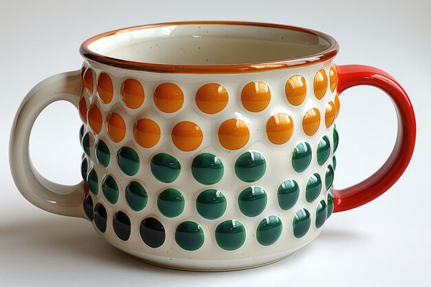 motivi di tazze da caffè stampate colorate fotografia professionale