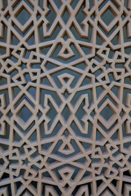 Motivo arabo sul muro della moschea
