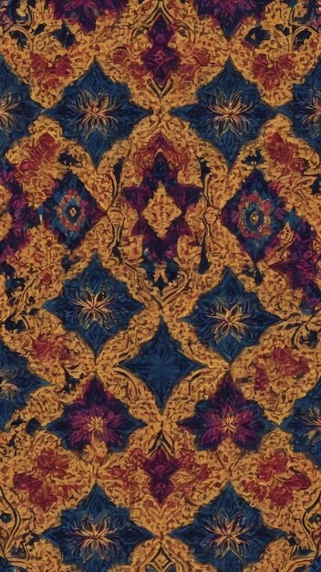 Motivo di tessuto songket motivo batik motivo kaleidoscopio motivo ornamento