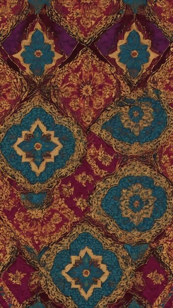 Motivo di tessuto songket motivo batik motivo kaleidoscopio motivo ornamento