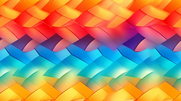 Motivo geometrico colorato senza soluzione di continuità Caleidoscopio vibrante di forme e colori