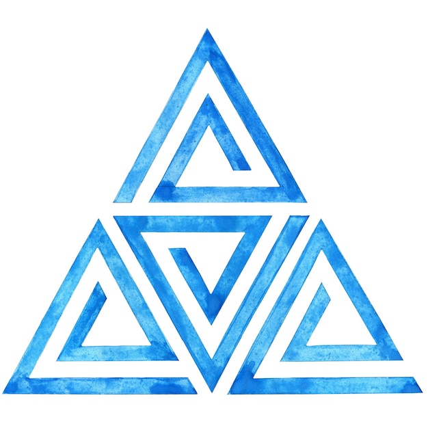 Motivo geometrico di triangoli blu Sfondo moderno senza soluzione di continuità con triangoli