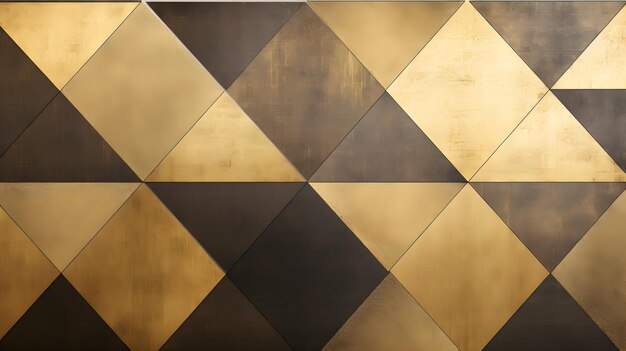 Motivo geometrico in lamina d'oro dal design audace