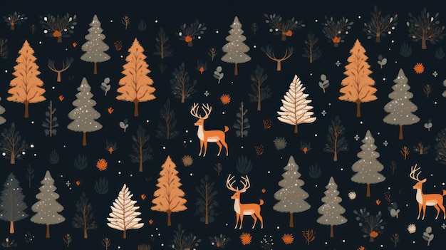 Motivo natalizio in stile minimalista Illustrazione di Natale