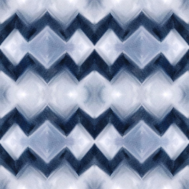 Motivo senza cuciture con texture shibori ad acquerello Colori indaco disegnati a mano in procreare