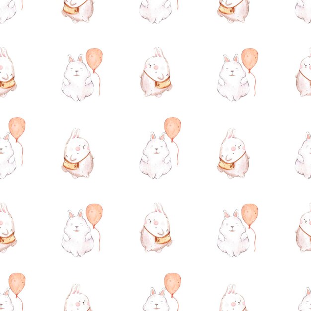 Motivo senza giunture per gatti acquerelli disegnati a mano per tessuti per bambini isolati su tessuto bianco per poster dell'album