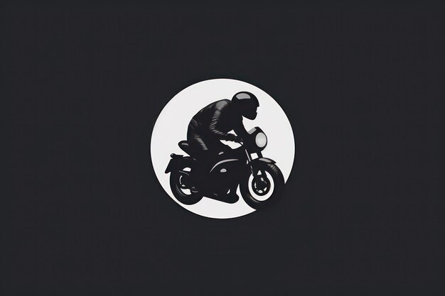 Moto logo minimalista ai generativo